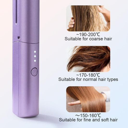 SleekEase Portable Hair Straightener Brush: 50%off 🔥 limited time offer 🔥