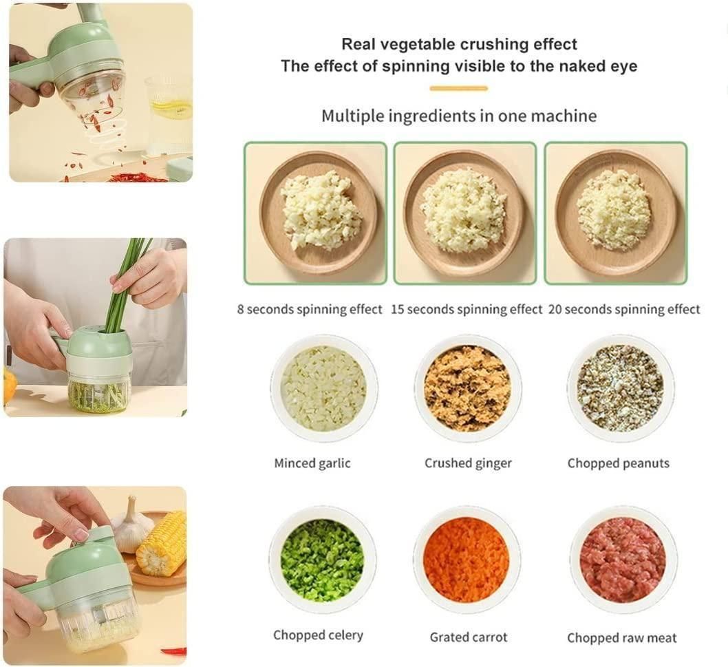 ChopEase 4-in-1 Electric Veggie Cutter Set 🔥50% OFF SALE🔥