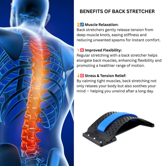 SpineFlex Multi-Level Magnetic Back Stretcher - Posture Corrector Device
