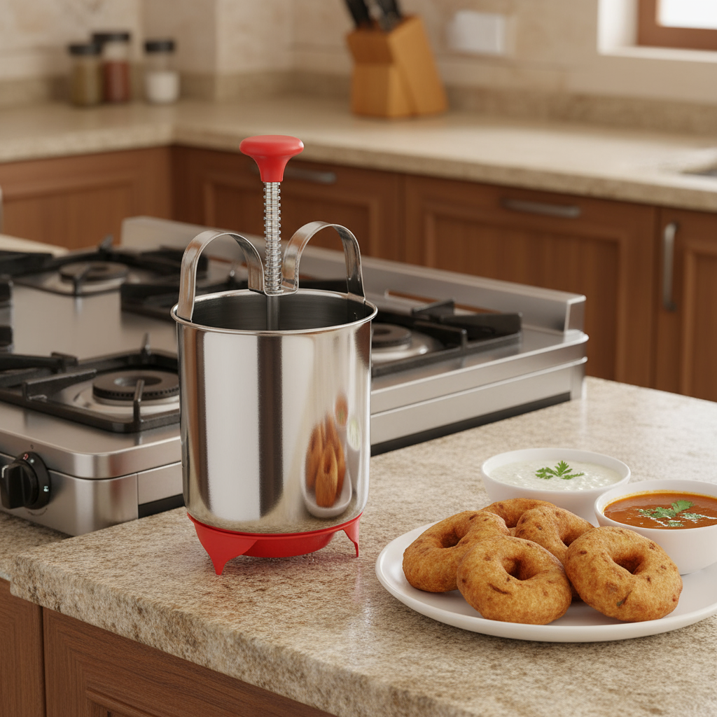 🍩 VadaPro Stainless Steel Medu Vada Maker