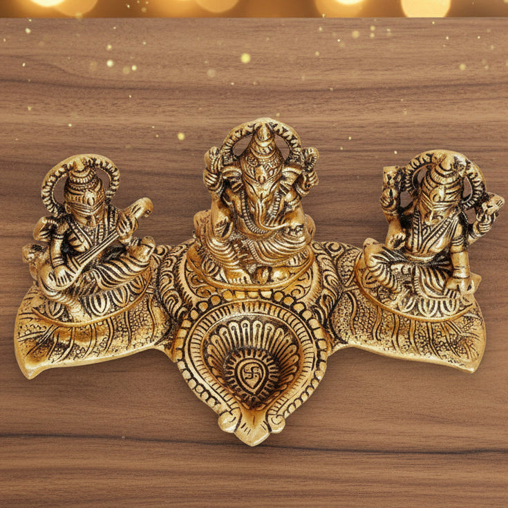Golden Blessings Showpiece for Home & Temple🛕 50% SALE🎉