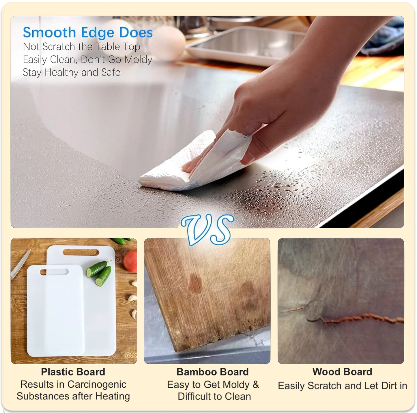 Stainless Steel Master Chopping Board – Rust-Proof, Hygienic & Multi-Purpose