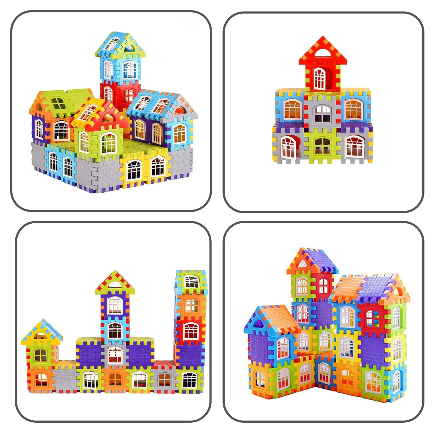 BlockMaster 3D Build-It House Set (50 Pieces)
